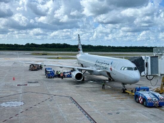 an airplane on the tarmac