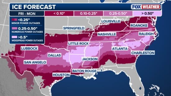Airlines have begun to issue travel advisories in advance of Winter Storm Fern which is expected to impact the southeastern United States this weekend.