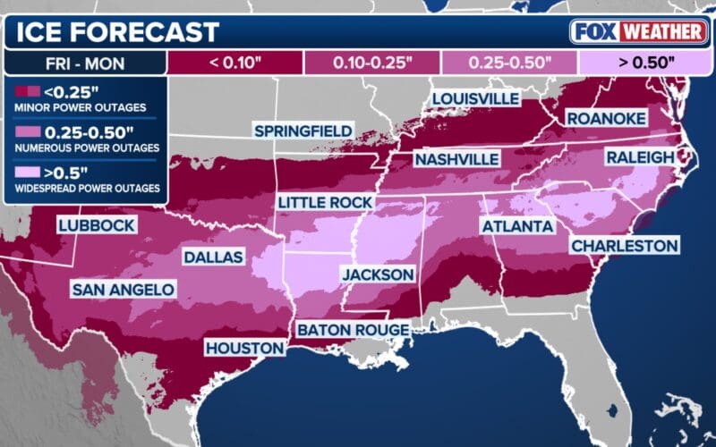 Airlines have begun to issue travel advisories in advance of Winter Storm Fern which is expected to impact the southeastern United States this weekend.